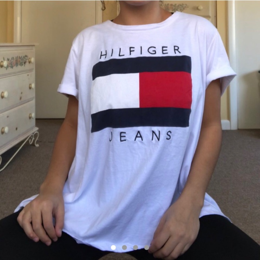 Tommy Hilfiger Jeans White Graphic T-shirt